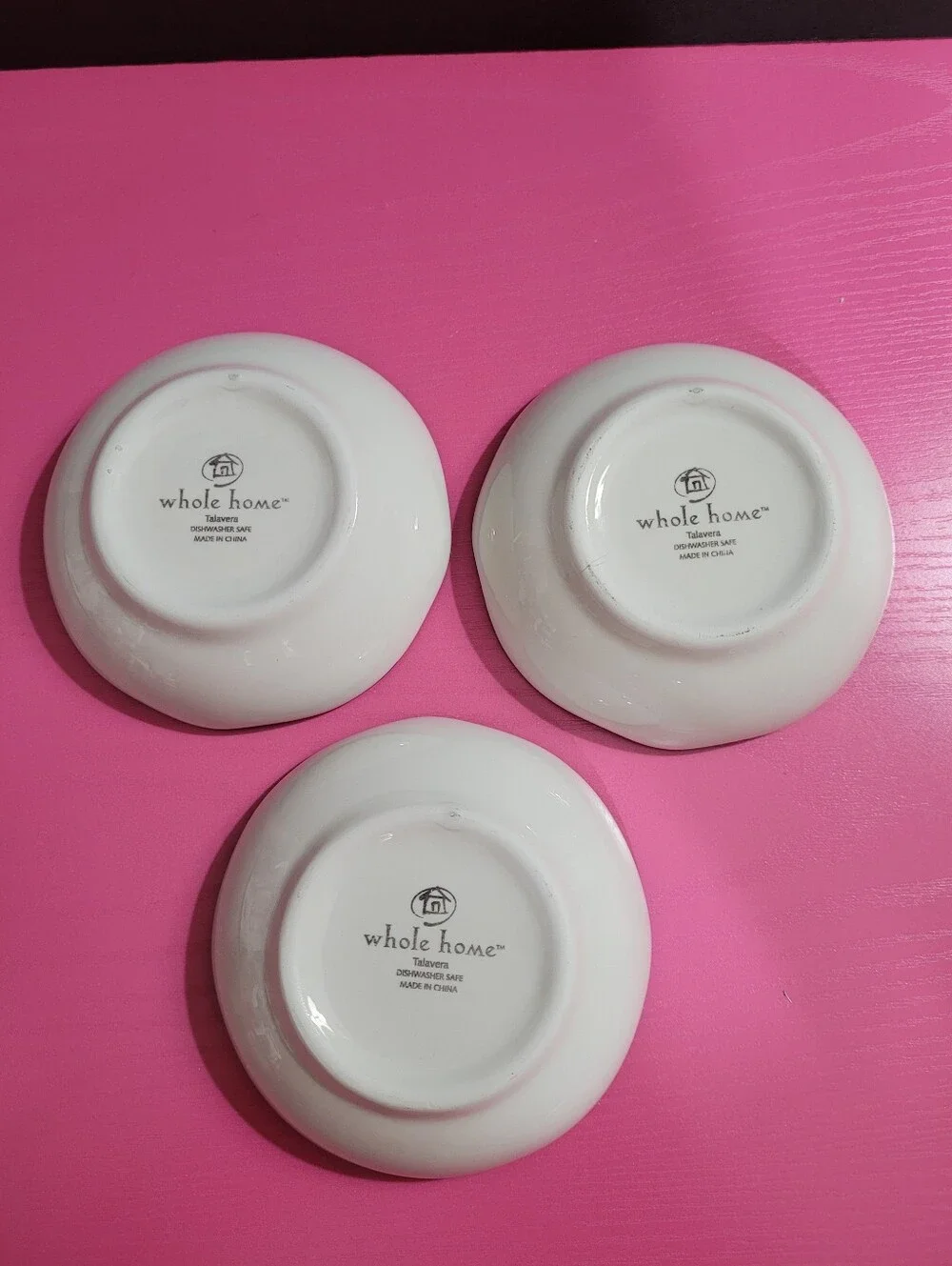 Whole Home Talavera Set Of 3 Dipping Bowls (1449)